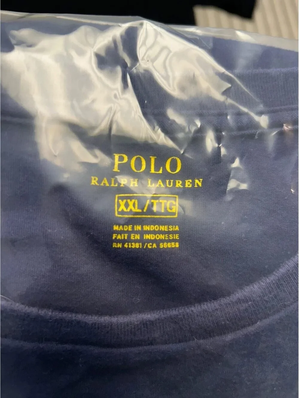 Polo Ralph Lauren Mens Shirt Size XXL Blue Custom Fit Logo Short Sleeve